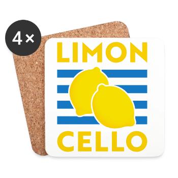 Limoncello Zitronen Tomato Girl Summer Italien - Untersetzer (4er-Set) - Weiß - Vorne