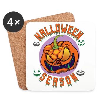 Halloween Season - Untersetzer (4er-Set) - Weiß - Vorne