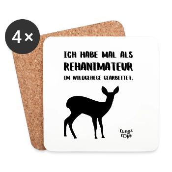 Rehanimateur - Untersetzer (4er-Set) - Weiß - Vorne
