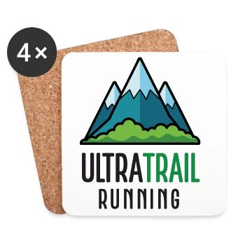 Ultra Trail Running - Dessous de verre (lot de 4) - blanc - Devant