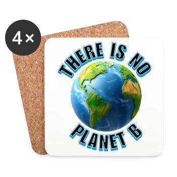 No Planet B - Coasters (set of 4) - white - Front