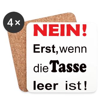 No: Only when the cup is empty. - Coasters (set of 4) - white - Front