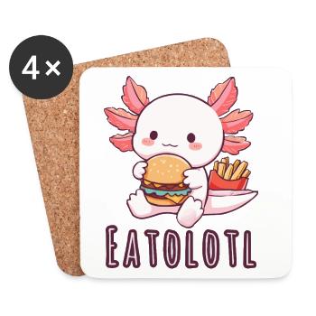 Eatolotl in Action - Coasters (set of 4) - white - Front