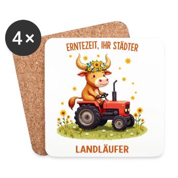 Harvest Time Landläufer - Coasters (set of 4) - white - Front