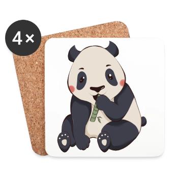 Panda - Coasters (set of 4) - white - Front