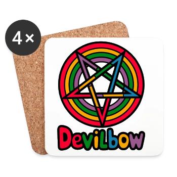 Devilbow - Coasters (set of 4) - white - Front