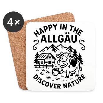 happyallgaeu - Coasters (set of 4) - white - Front