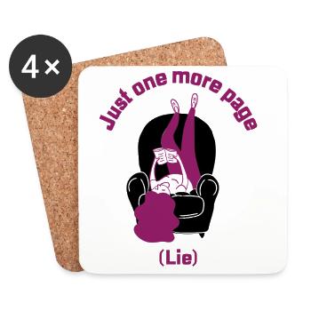 Nur noch eine (Lüge) - Untersetzer (4er-Set) - Weiß - Vorne