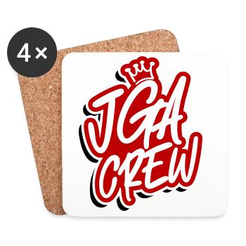 Jga Crew Junggesellenabschied - Untersetzer (4er-Set) - Weiß - Vorne