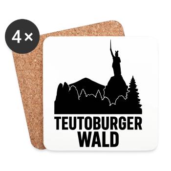 Teutoburger Wald - Untersetzer (4er-Set) - Weiß - Vorne