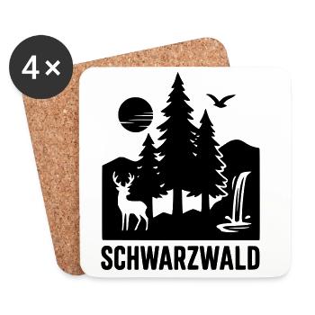 Black Forest - Coasters (set of 4) - white - Front
