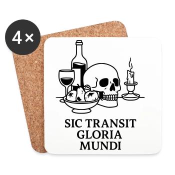 memento mori sic transit gloria mundi - Untersetzer (4er-Set) - Weiß - Vorne