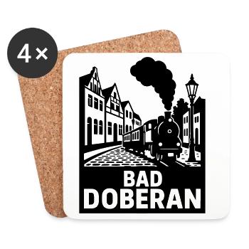 Bad Doberan - Untersetzer (4er-Set) - Weiß - Vorne
