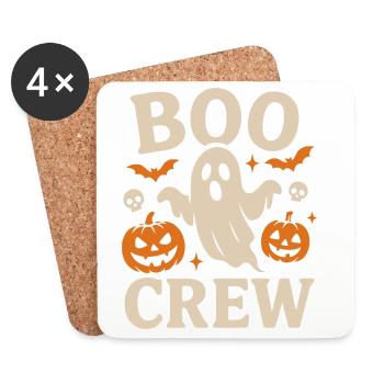 Boo Crew Halloween  - Untersetzer (4er-Set) - Weiß - Vorne