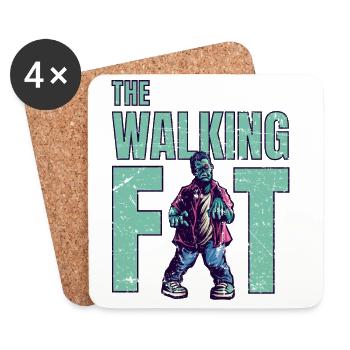 Fat Zombie - Coasters (set of 4) - white - Front