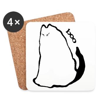 HOU - Dessous de verre (lot de 4) - blanc - Devant