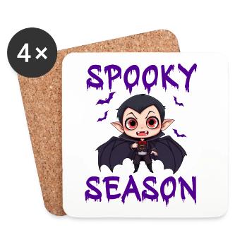 Vampir Halloween Dracula Fledermaus  - Untersetzer (4er-Set) - Weiß - Vorne