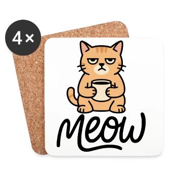 Morning grouch - Coasters (set of 4) - white - Front