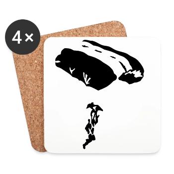 parachute - Coasters (set of 4) - white - Front