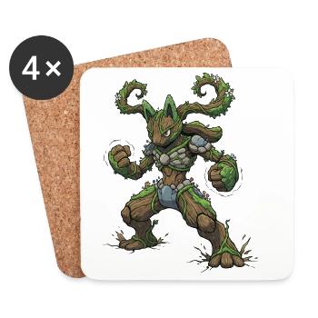 Mokaryū - Coasters (set of 4) - white - Front