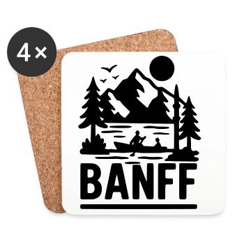 Banff National Park - Coasters (set of 4) - white - Front