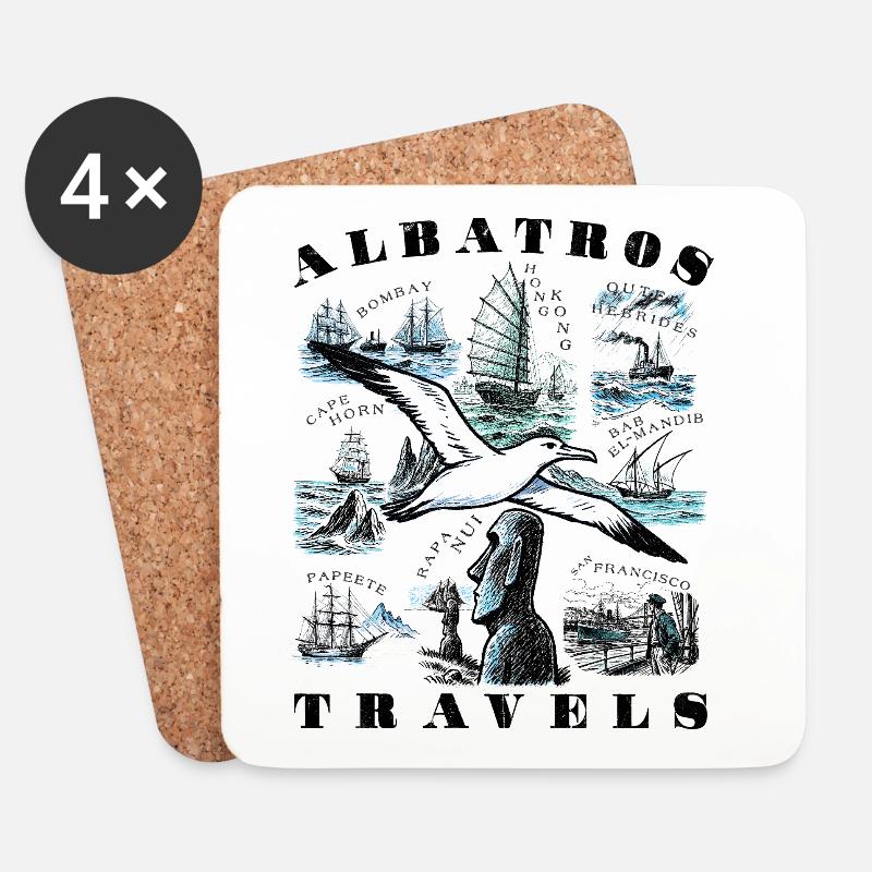 Albatros Reisen - Untersetzer (4er-Set) - Weiß