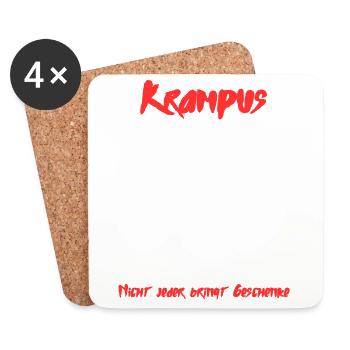 Krampus - Coasters (set of 4) - white - Front