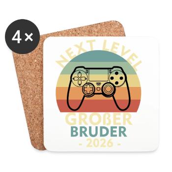 Next Level Big Brother Loading 2026 Siblings - Coasters (set of 4) - white - Front