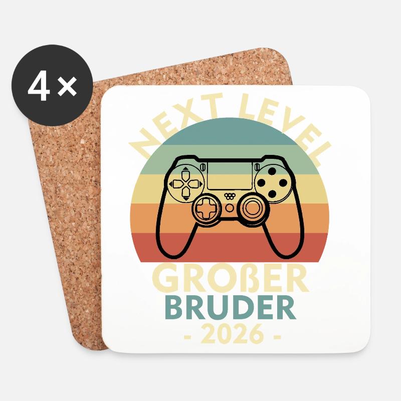 Next Level Big Brother Loading 2026 Siblings - Coasters (set of 4) - white
