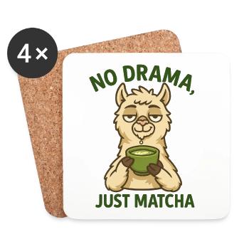 No Drama Llama Just Matcha - Coasters (set of 4) - white - Front