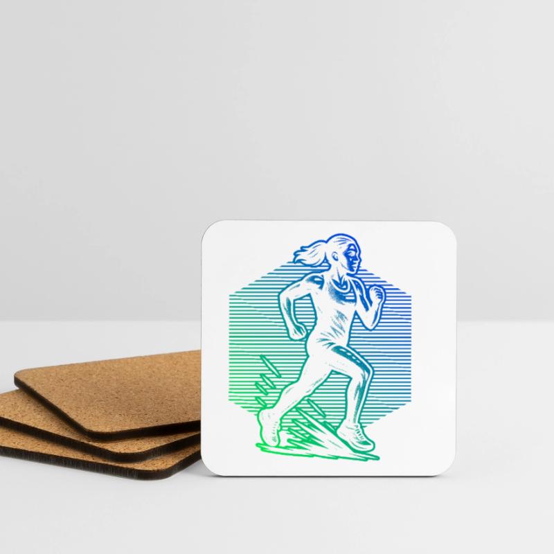 Conception de la course à puissance de course Dessous de verre (lot de 4)