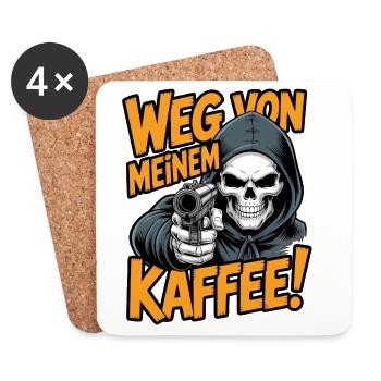 Away from my coffee! - Coasters (set of 4) - white - Front