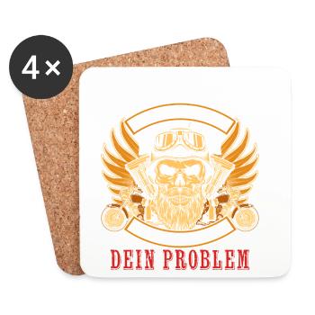 When God created me, he went to the devil grinning - Coasters (set of 4) - white - Front