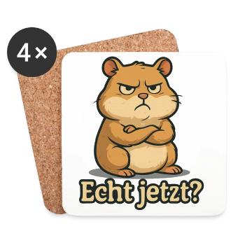 Vraiment, maintenant les hamsters - Dessous de verre (lot de 4) - blanc - Devant