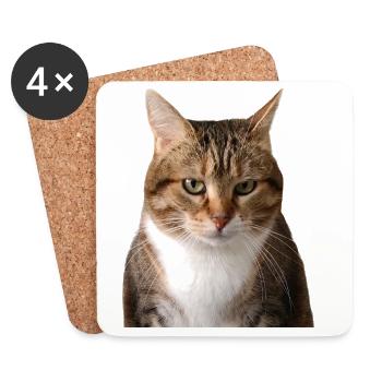 Missty portrait - Coasters (set of 4) - white - Front
