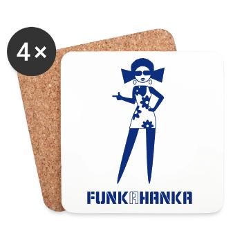 FUNK A HANKA - Coasters (set of 4) - white - Front