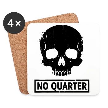 No Quarter Given - Coasters (set of 4) - white - Front