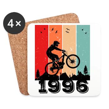 1996 Vintage - Untersetzer (4er-Set) - Weiß - Vorne