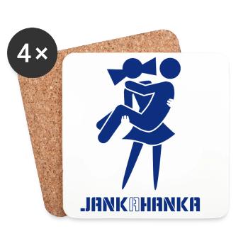 JANK A HANKA - Untersetzer (4er-Set) - Weiß - Vorne