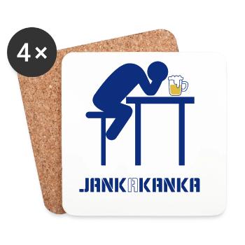 JANK A KANKA - Coasters (set of 4) - white - Front