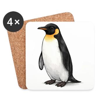 Penguin - Coasters (set of 4) - white - Front
