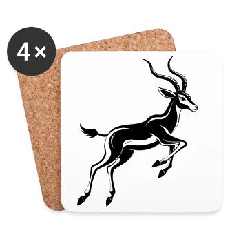 African impala - Coasters (set of 4) - white - Front
