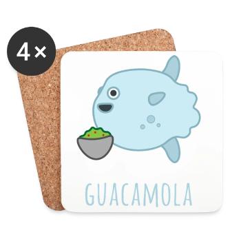 Mola Mola Guacamola - Dessous de verre (lot de 4) - blanc - Devant