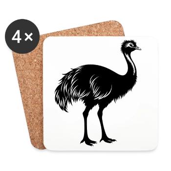Emu - Coasters (set of 4) - white - Front