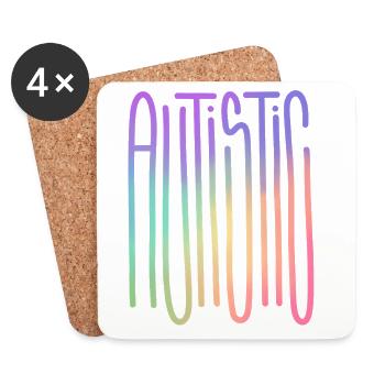 Autistic Spectrum Flow - Coasters (set of 4) - white - Front