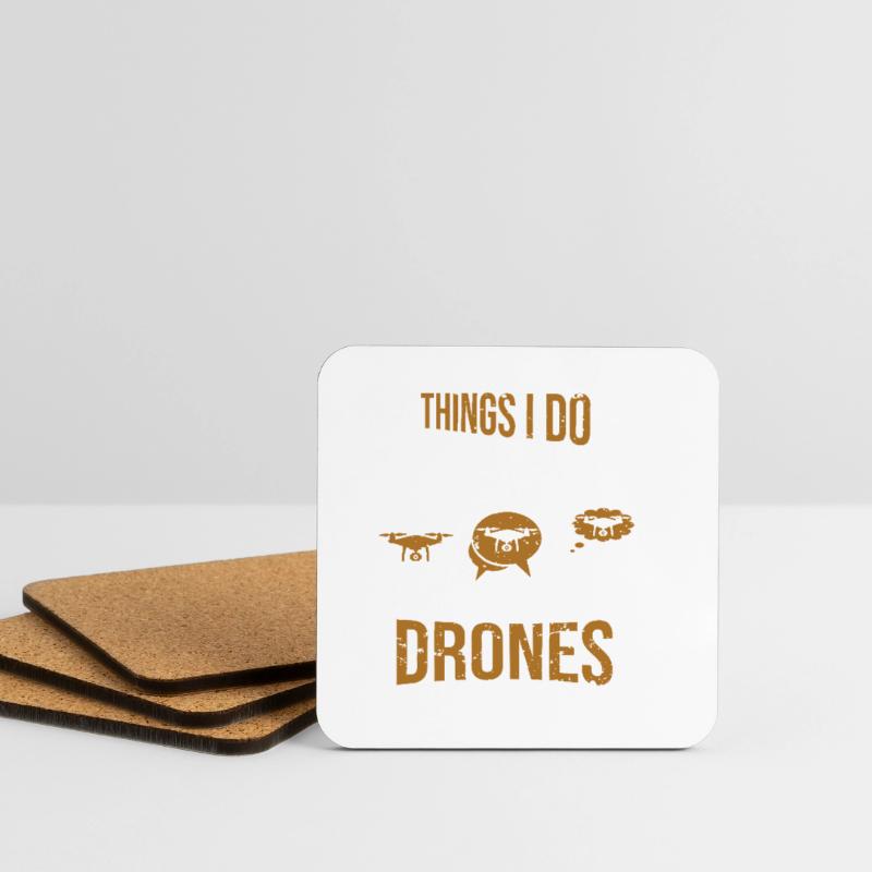Courses de drones : choses que je fais avec ma machine de course de course Dessous de verre (lot de 4)