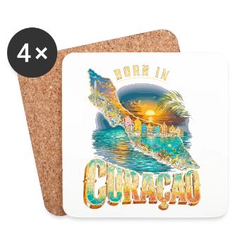 Curacao - Untersetzer (4er-Set) - Weiß - Vorne