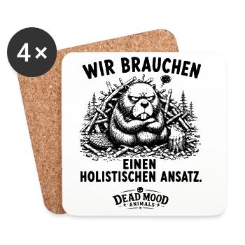Geschenk für Kollegen Business Buzzword Humor - Untersetzer (4er-Set) - Weiß - Vorne