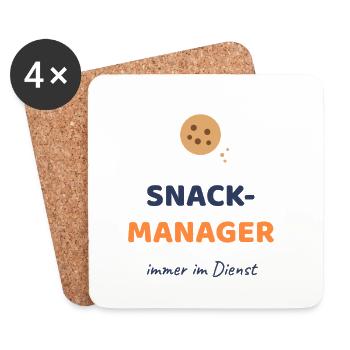 Snack Manager - Untersetzer (4er-Set) - Weiß - Vorne