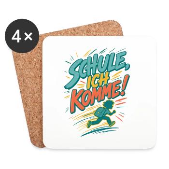 School I'm coming back to school 2026 - Coasters (set of 4) - white - Front